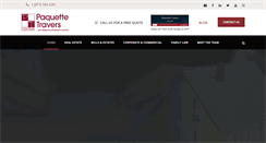 Desktop Screenshot of paquettetravers.com